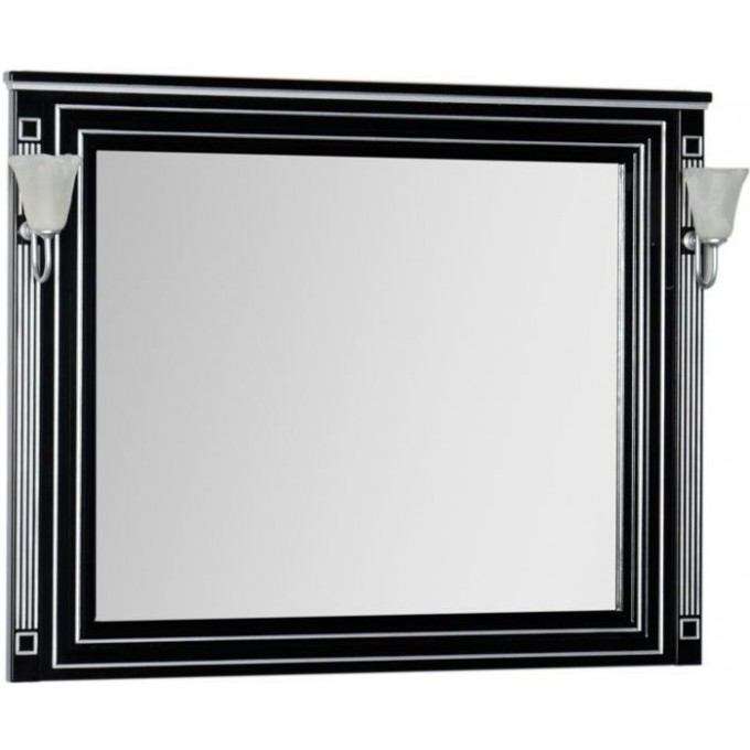 Зеркало AQUANET Паола 120 черный/серебро 00181767