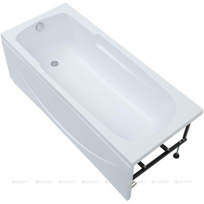 Акриловая ванна AQUANET Extra 160x70 с экраном (с каркасом) 00255742+00254891