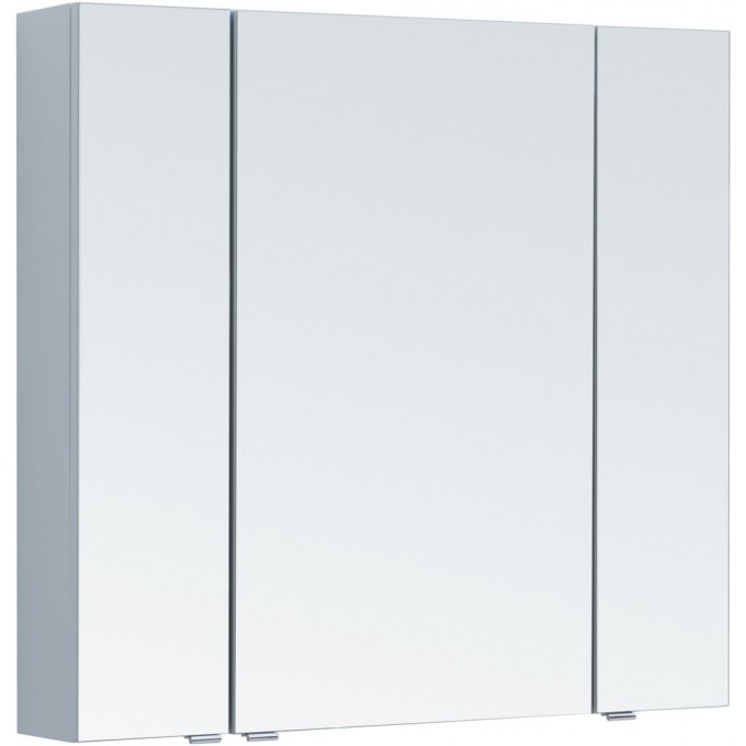 Зеркальный шкаф AQUANET Алвита new 90 серый 00303895