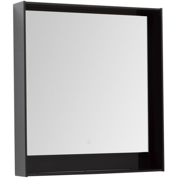 Зеркало AQUANET Милан 80 LED черный глянец 00306387