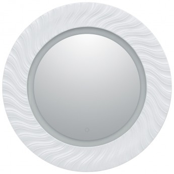 Зеркало AQUANET Милан 80 241821 с подсветкой Белый глянец