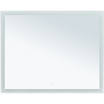 Зеркало AQUANET Гласс 120 274009 с подсветкой Белый глянец с сенсорным выключателем