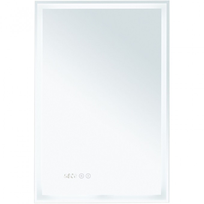 Зеркало AQUANET Оптима 50 с подсветкой Белое матовое с сенсорным выключателем 288962
