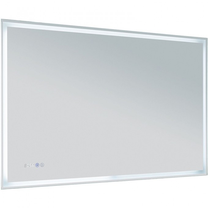 Зеркало AQUANET Оптима 120 с подсветкой Белое матовое с сенсорным выключателем 288968