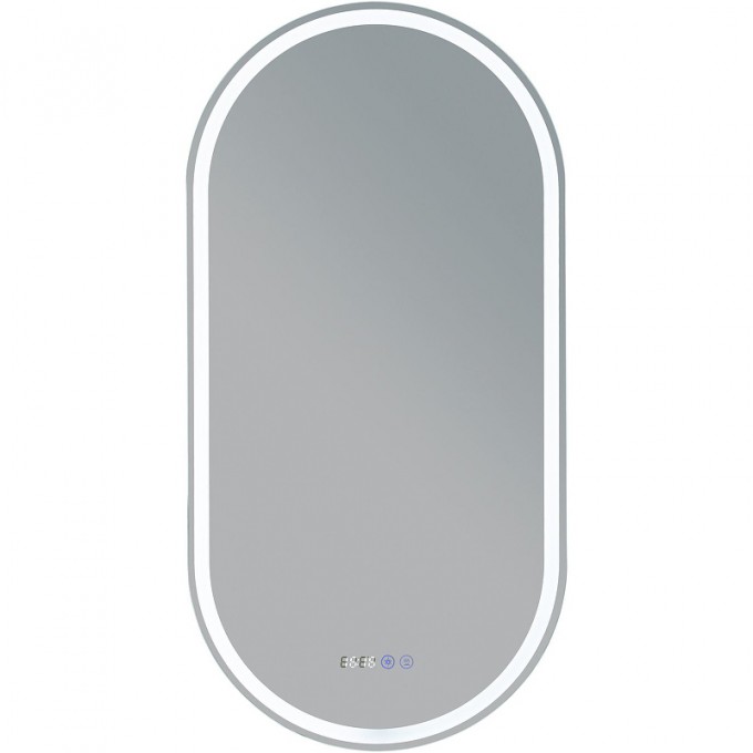 Зеркало AQUANET Монте 50 с подсветкой Белое матовое с сенсорным выключателем 288970